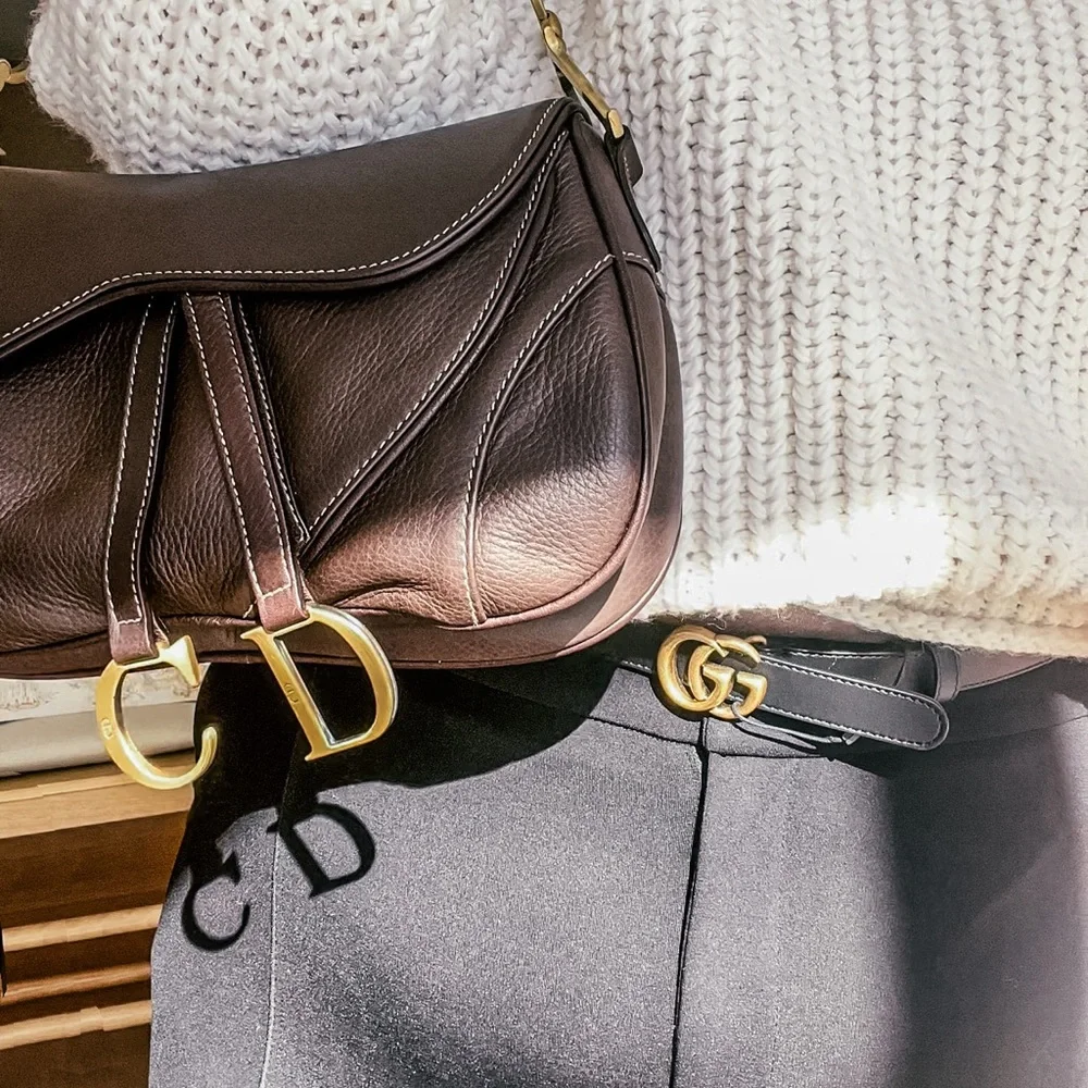 Y2K Vintage Dior Double Saddle Bag in excellent condition! - Picture 8 of 17